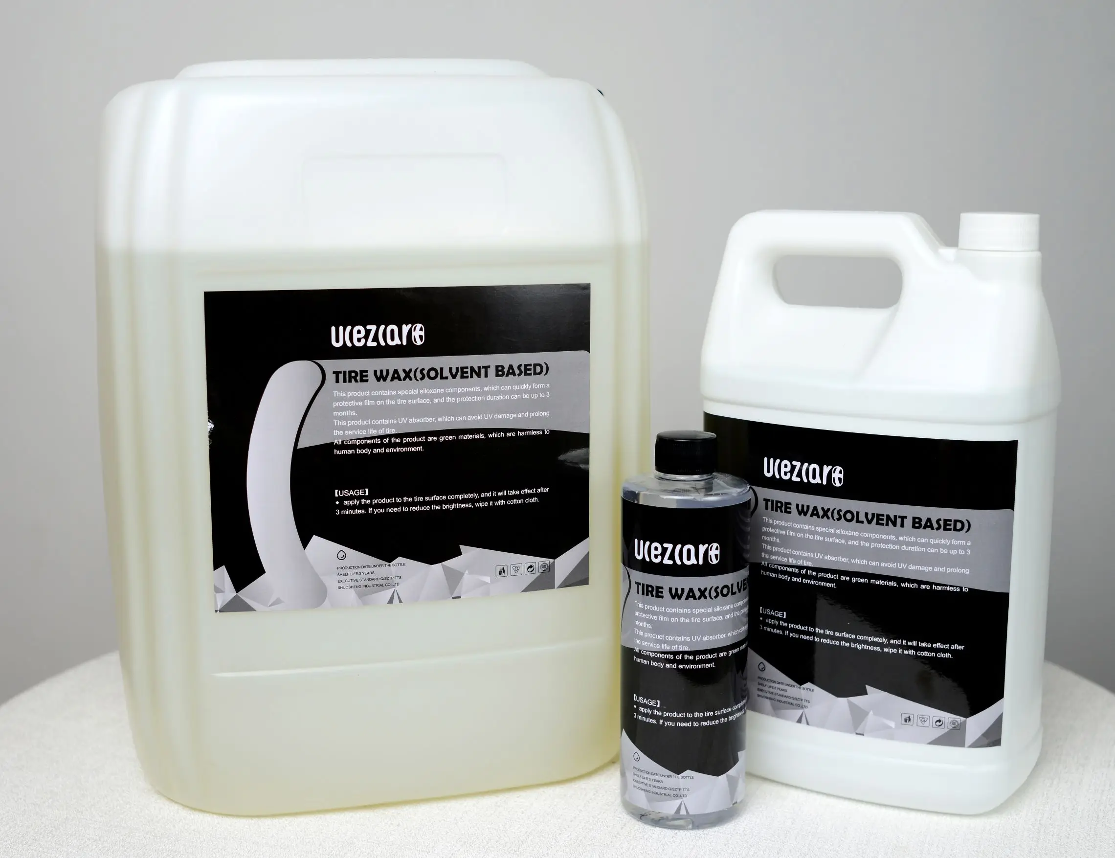 Factory price cera para carros UCEZCAR+ 500ml car type detailing tire shine silicone water based shine spray fast drying coating