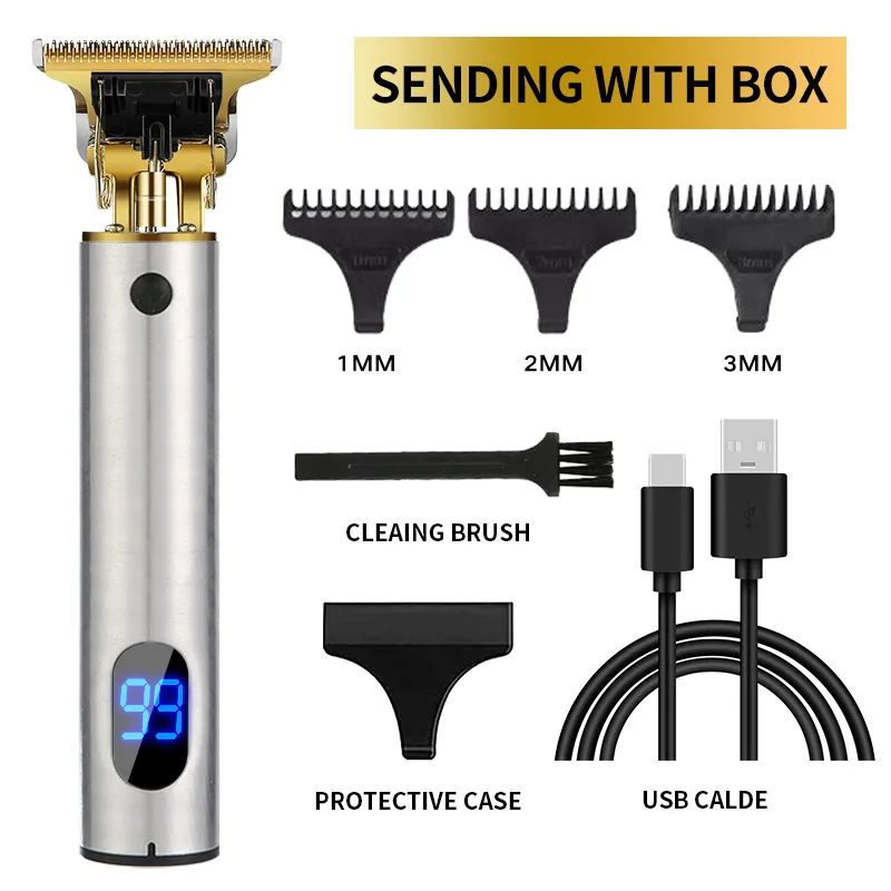 Professional Rechargeable Portable Cordless Hair Electric Hair Trimmer For Men Household