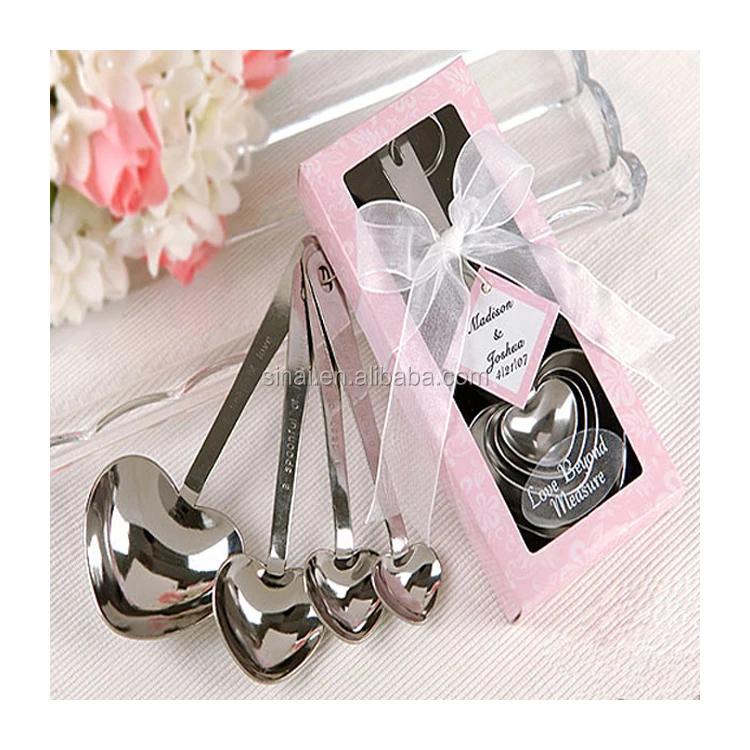 Wedding Favors Love Beyond Measure Heart Shaped Measuring Spoons