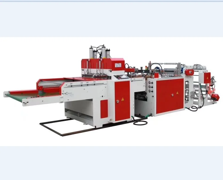 Auto Two-line High-speed Plastic T-shirt Bag Making Machine