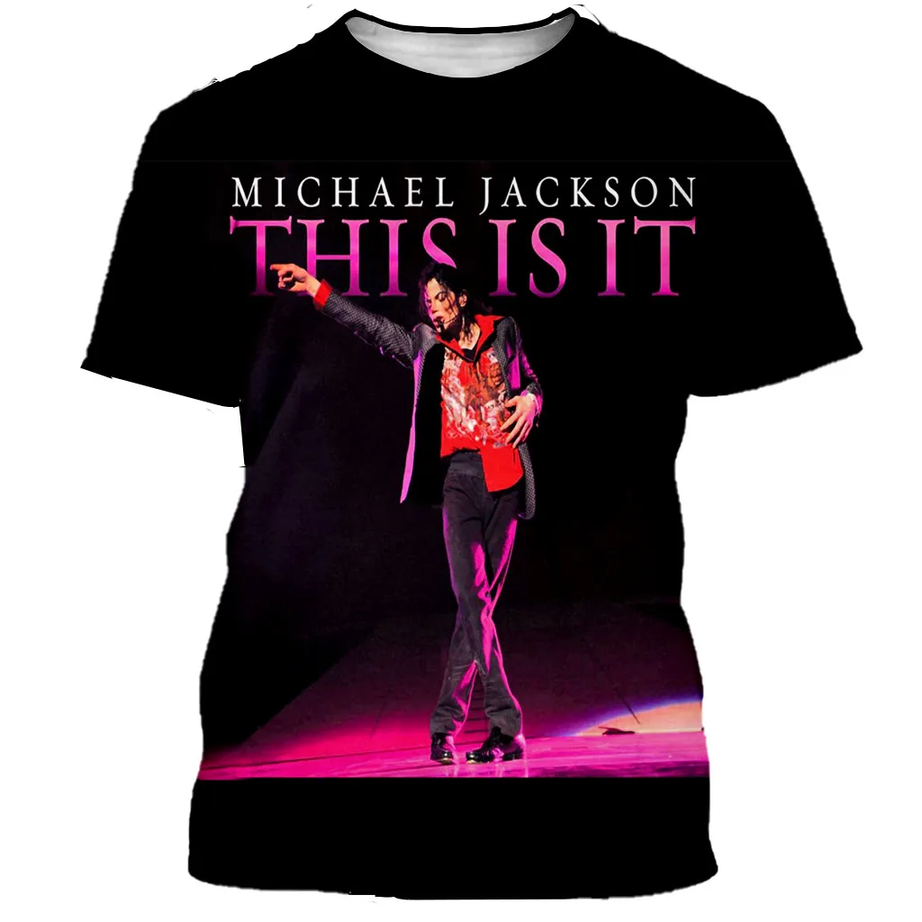 Michael Jackson T Shirt Fashion Casual 3D Printed unisex T shirts Harajuku Style Oversized Tshirt Streetwear Tee Tops