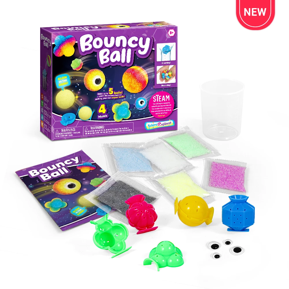 Science Explore! Bouncy Ball T3507 kids science experiment kit Educational Children Diy Toy