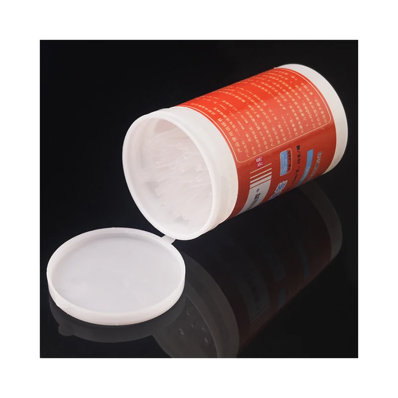 
75% Density 76 Mm Alcohol Filled Cotton Swab Precio Custom Size 