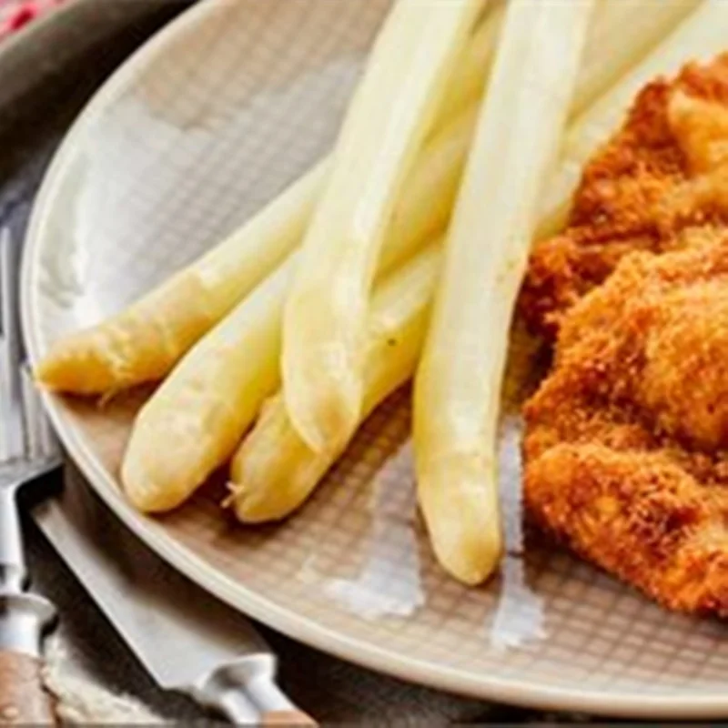 Canned White Asparagus in Glass Jar Canned vegetable