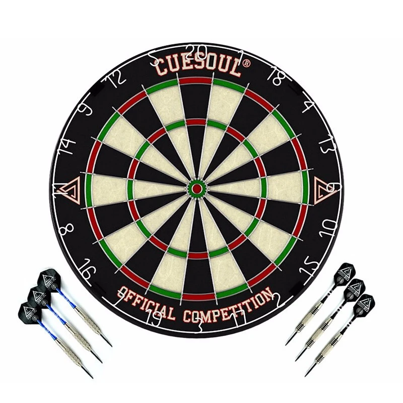 Low Price Quality Black Red Sports Entertainment Game Dart Board Set For Sale