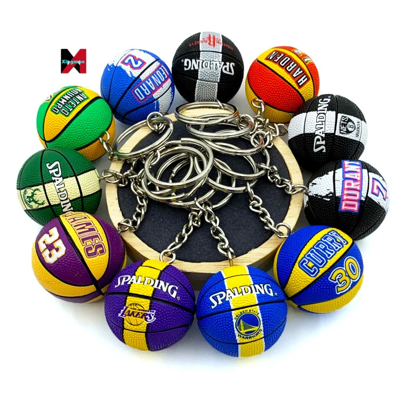 2023 new basketball off-the-shelf pendant fan supplies sports creative gift warrior Kobe James Jordon Lakers NBA keychain