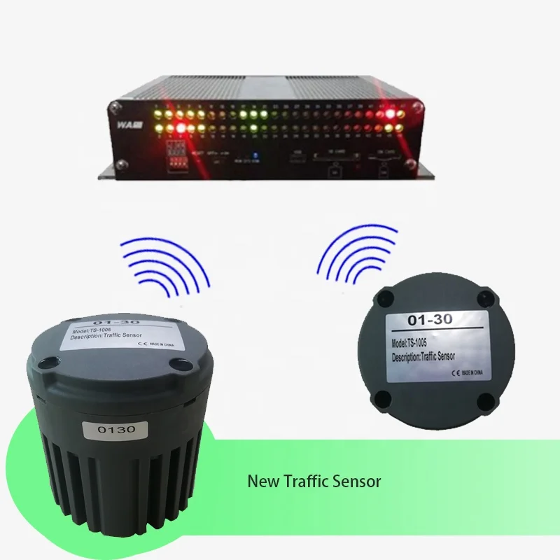 Wireless traffic sensor vehicle detector for traffic enforcement camera
