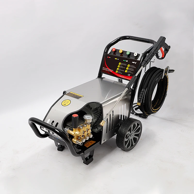 Портативный насос омывателя давления 200 бар 2800 psi 3000 Автомойка электрические очистители высокого с плунжерным насосом