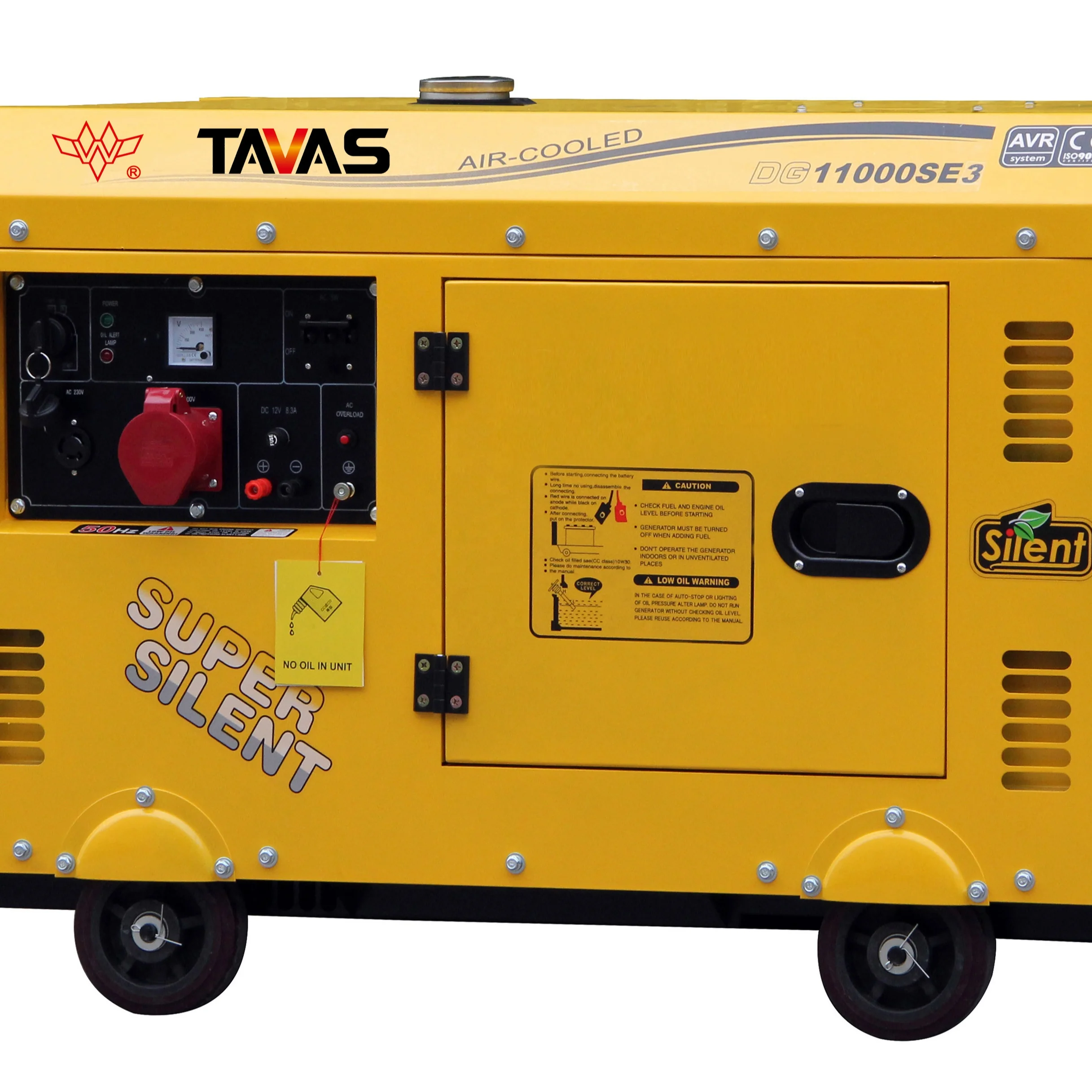 TAVAS DG11000SE Three Phase Sale 8/13kva Digital Panel Super 8500w watts 50hz 8.5pk 220v380v 400v Generator Fuel Level Sensor