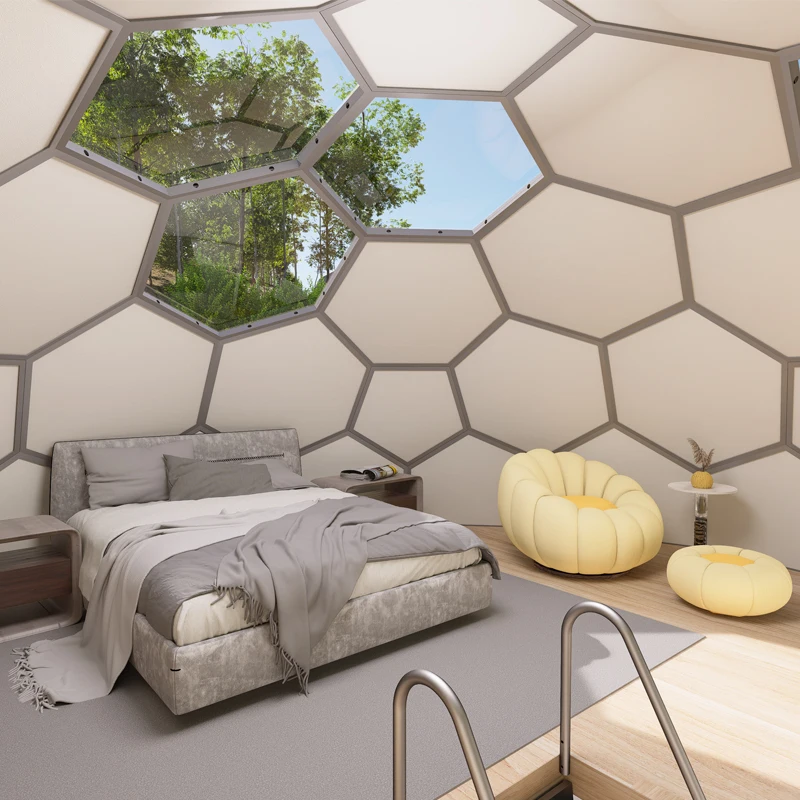 waterproof glamping hotel dome tent geodesic camping house resort glass Igloo For Outdoor Luxury Hotel For Sale