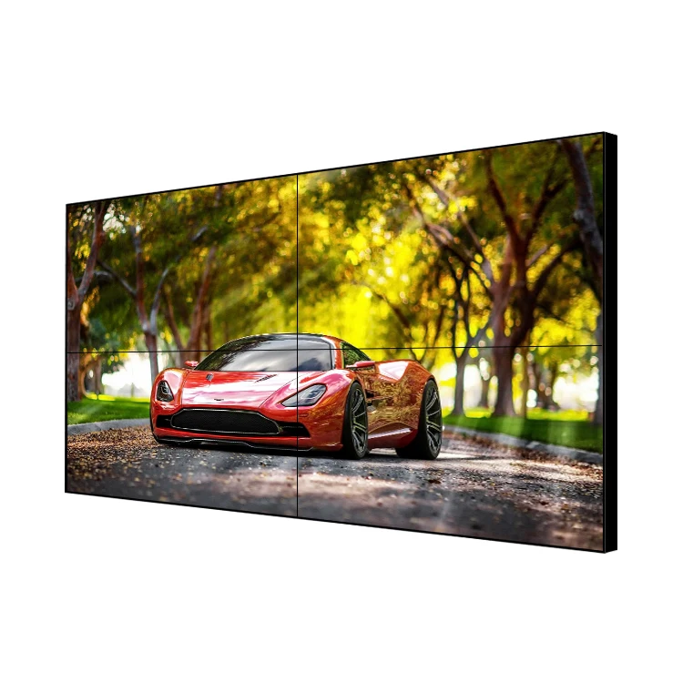 
46 inch 3.5 mm bezel 500 nits indoor ultra narrow seamless videowall TV HD display advertising screen LCD video wall 
