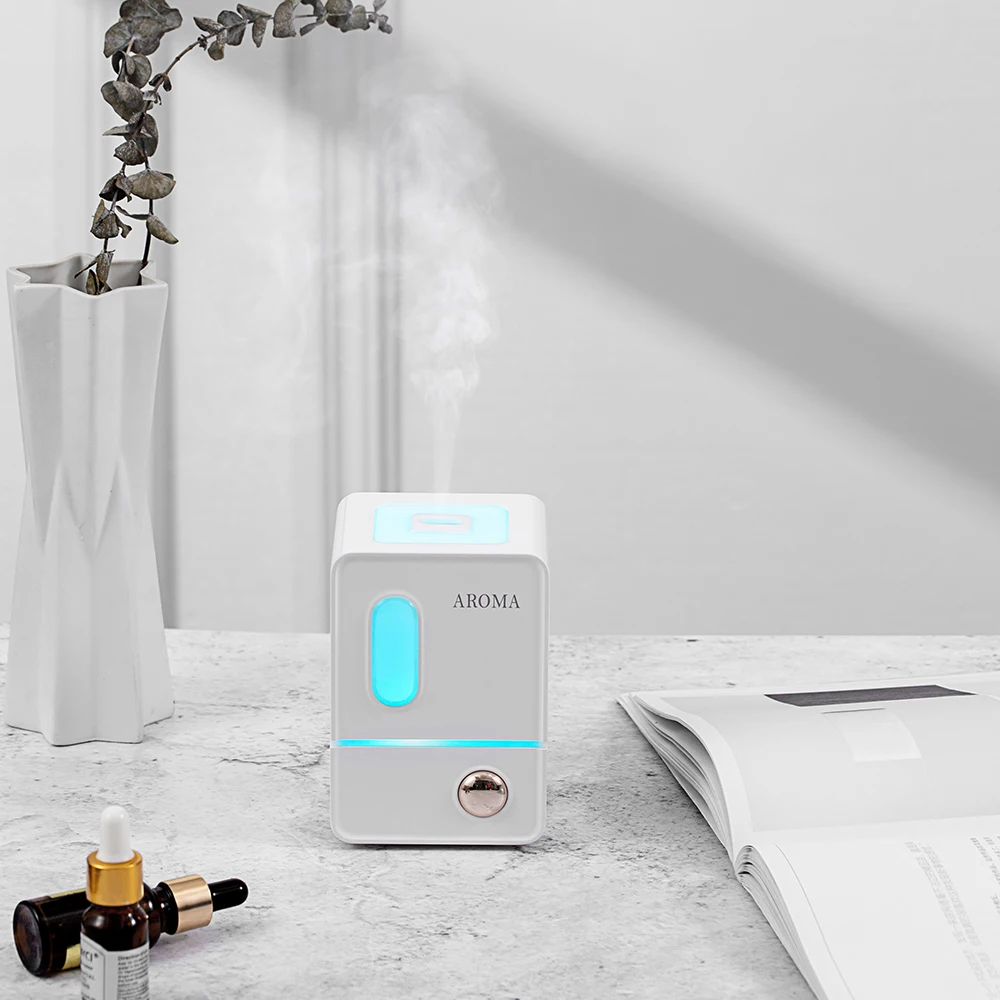 Mini desktop 150ml 7 led color lights quiet h2o spray nano mist air purifier wet fogger ultrasonic aroma diffuser humidifier