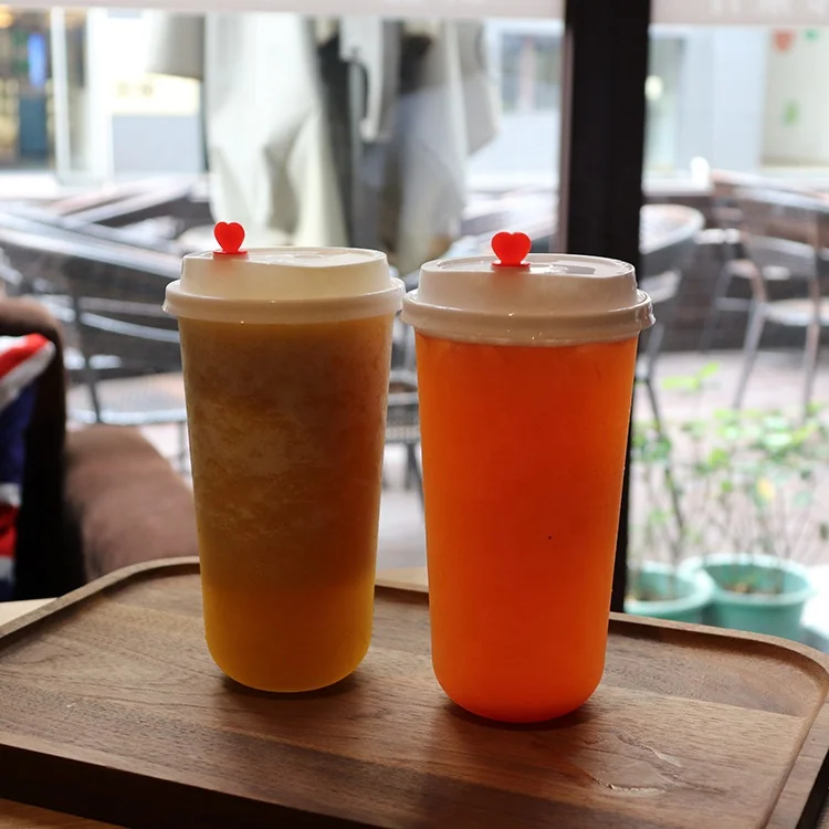 PP transparent  frosted 20oz 16 oz Cold and hot drinks customized logo printing disposable plastic cup