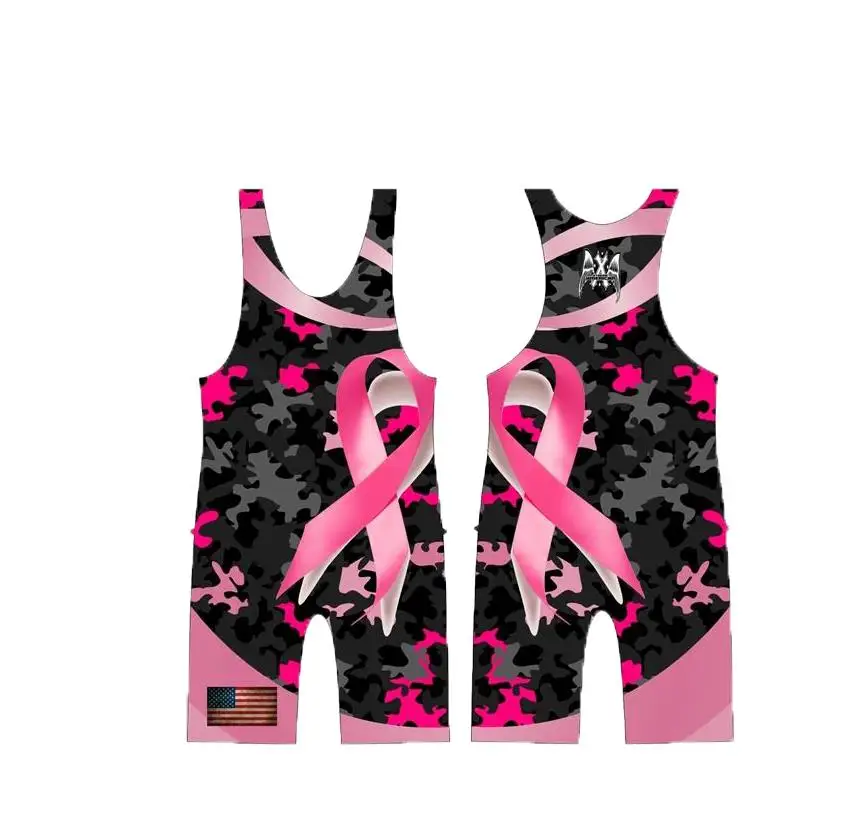Professional Custom Top Quality Team Sublimated Wrestling Singlet Pro Tights Clothes