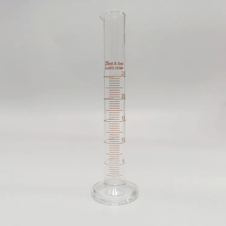 100 мл мерный стеклянный цилиндр Толстая стена прозрачная шкала стекло
