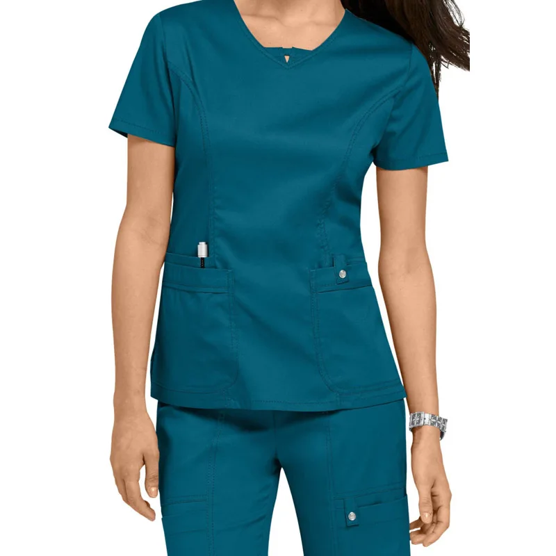 Wholesale Hospital Sexy Nursing Scrubs Uniform, 100% Polyester Scrubs