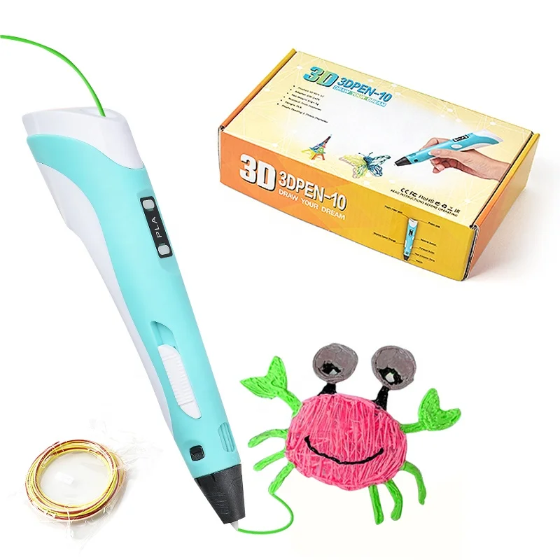 Amazon Hot Sell DIY PLA Filament Creative Toy Gift 3D Printing Pen For Kids Drawing
