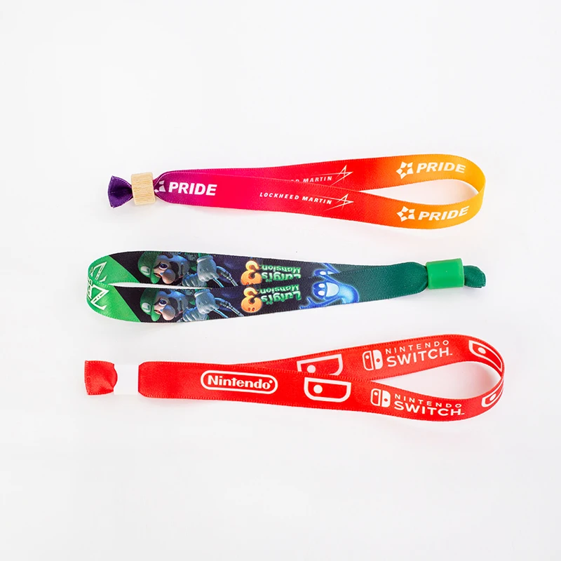 Sublimation Wristband Custom Promotional Gifts Festival Disposable Printable Thermal Wristbands for Events