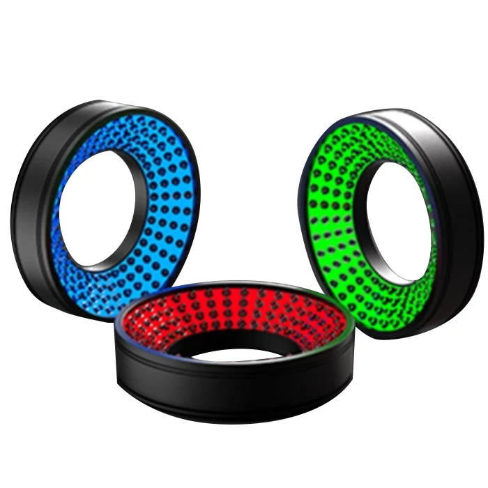 Highly Uniform Led Machine Vision Lighting Illumination Industrial Cameras Inspection Ring Light Source Circle Light Source