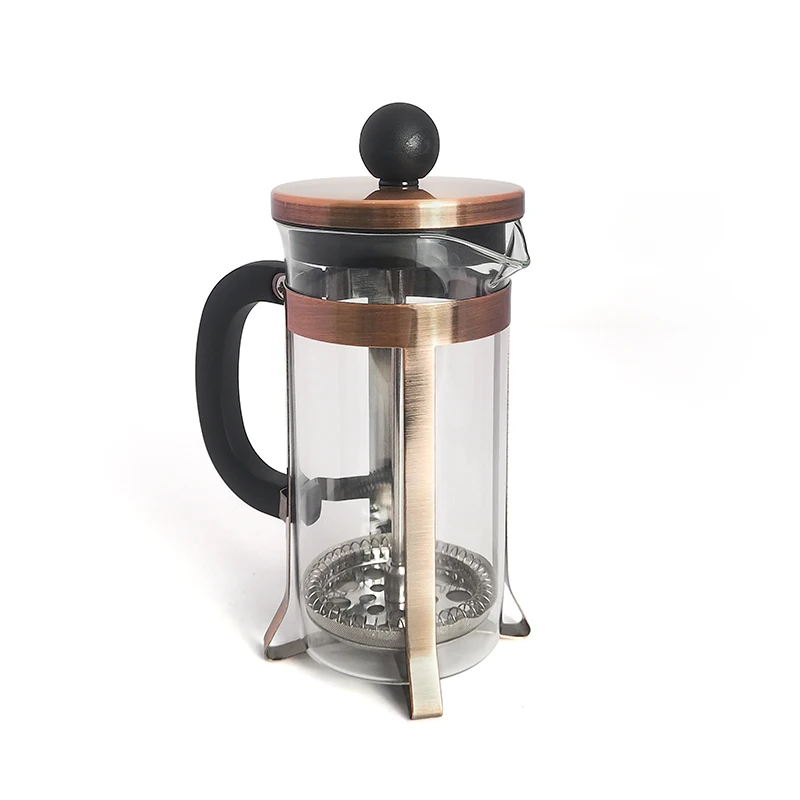 French Press Coffee Maker Pot 350ml  High Borosilicate Glass French Press Tea Coffee Maker With Wrap And Handle