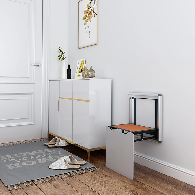 Nordic metal long-legged stool change stool home bedroom living room hotel luxury bench shoe stool