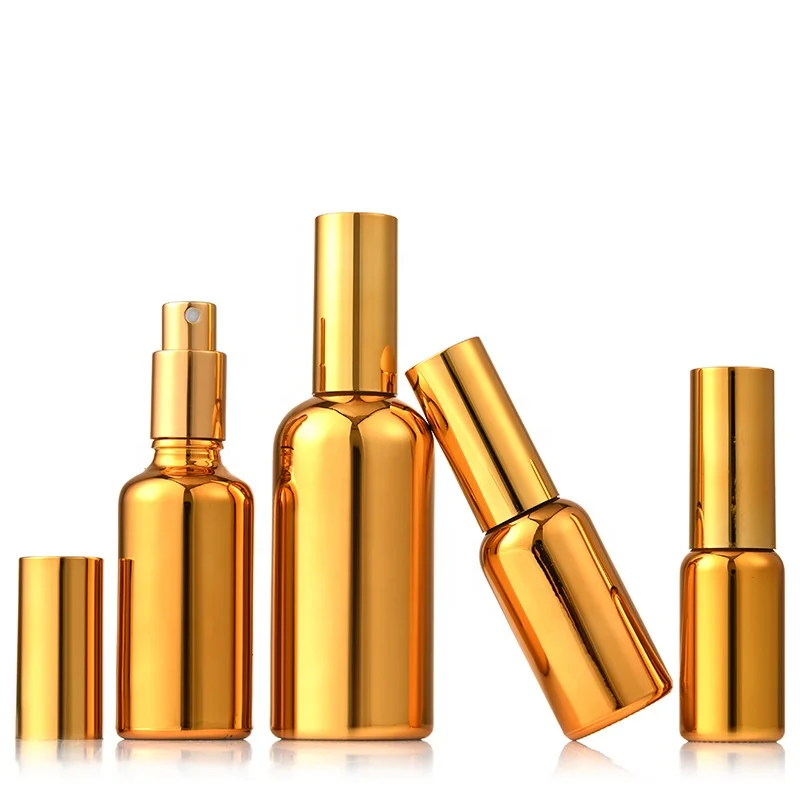 Высококачественные флаконы для эфирных масел 5 мл 10 мл 15 мл 20 мл 30 мл 50 мл 100 мл с золотым стеклом