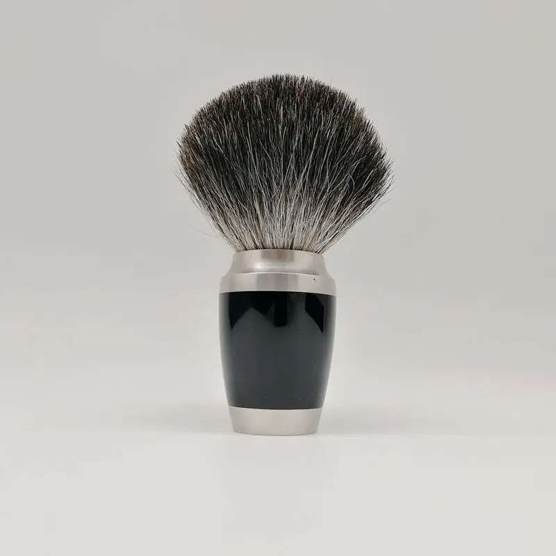 Рождественский подарок, кисть для бритья из барсука, безопасная бритва из нержавеющей стали с узлами и держателем, набор мужских кистей для бритья
