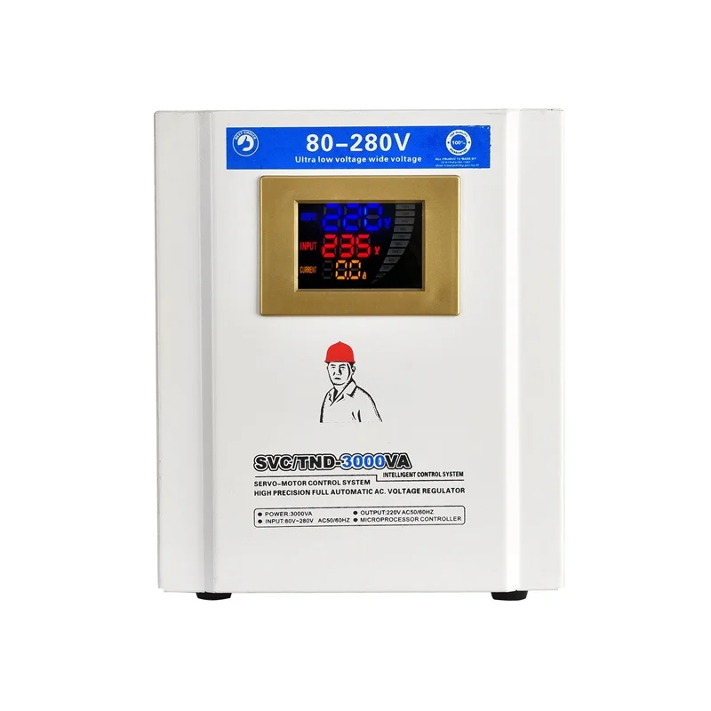 SVC/TND-3000VA 220V single phase automatic voltage stabilizer  static voltage stabilizer regulators/stabilizers