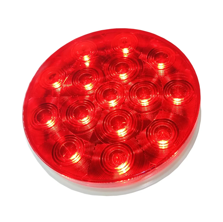 12V High quality led 3 years warranty 4 inch round stop turn tail light for automobile race