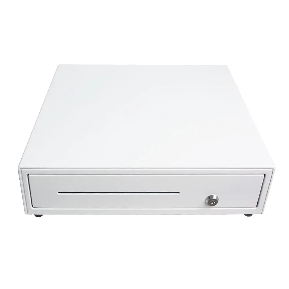 Чистый однотонный белый металлический ящик для наличных, 12 В, 24 В, Rj11, Rj12, Модный Usb ящик для наличных