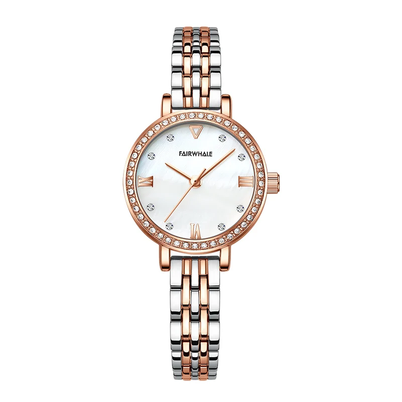 Elegant Female Wrist Luxury Quartz Women Watches Stainless Steel Butterfly Buckle  Wrist Watch Luminous Lady Watches