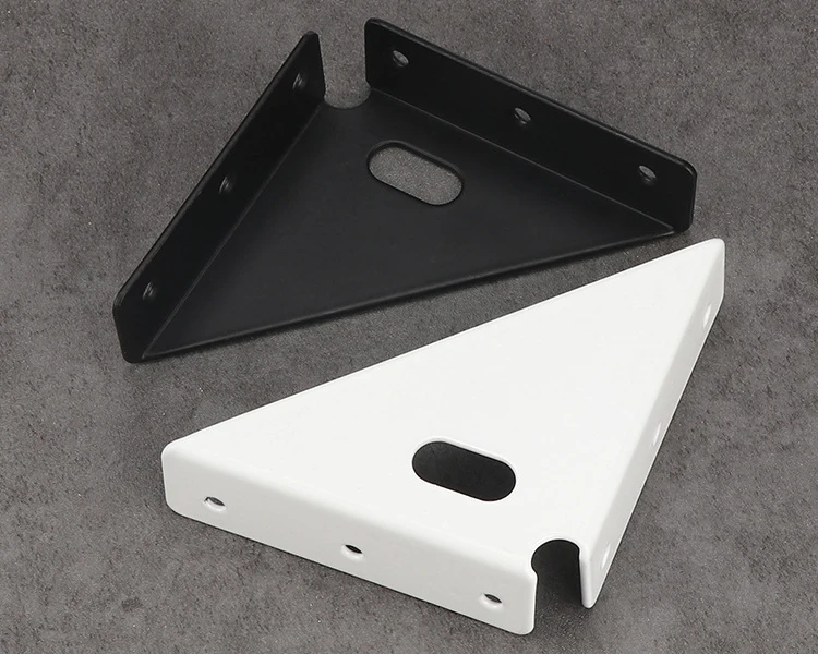 BOKE Customized High Quality Metal Bed Accessories Corner Code Triangle Bed Bracket