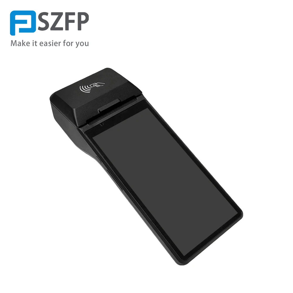 FP7900 Pos Terminal Android 10 Handheld POS With 58mm Thermal Receipt Printing Support Software