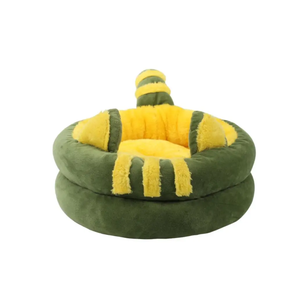 New hot sale washable and Portable cat round pet bed four seasons  small dog pet house