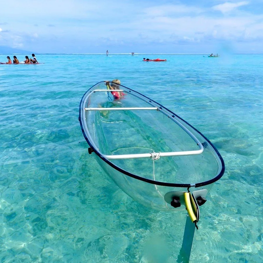 OEM design polycarbonate transparent canoe kayak