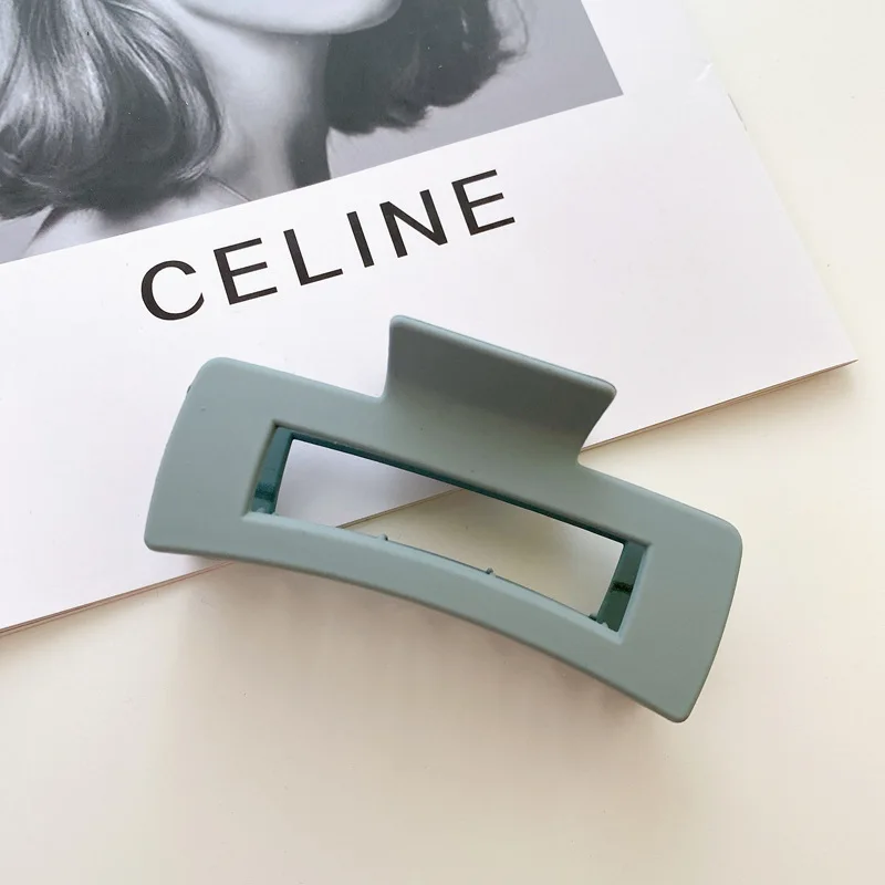 Оптовая продажа, корейские модные женские аксессуары для волос 10,5 см высокого качества, матовые, большого размера, заколки для волос, акриловые большие заколки для волос