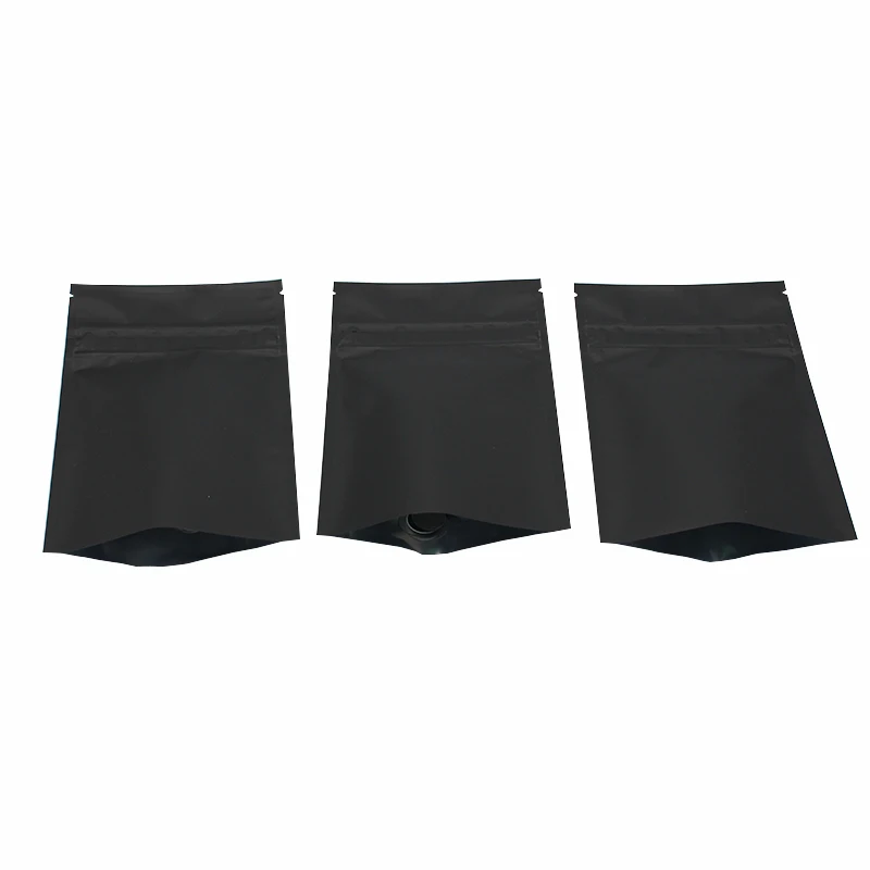 Hot Sale Products Resealable Snack Bags Black Stand Up Pouch Food Packaging Bag with Zipper