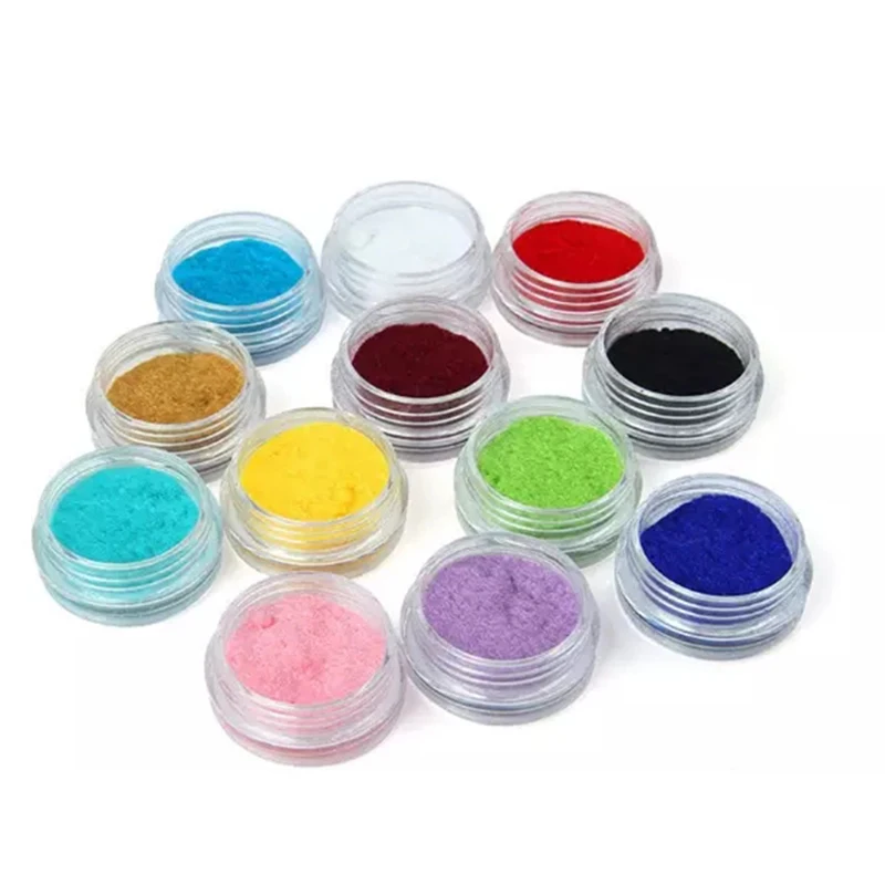 Factory Bulk Sale Art Nail Nylon Pvc flocking Powder