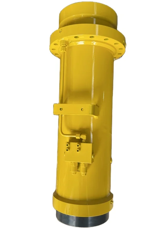 Yellow high torque size optimized robust hydraulic rotary actuators  used in Drill Jumbo