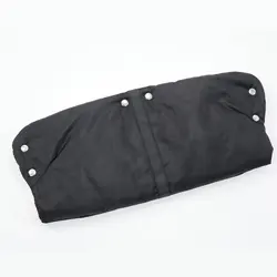 Wholesale Warm Waterproof Stroller Gloves Windproof Thick Black Baby Stroller Hand Muff for Winter