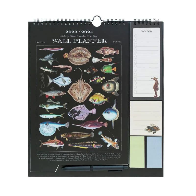 На заказ домашний настенный календарь ежемесячный планировщик календарей с наклейками список покупок для 2024