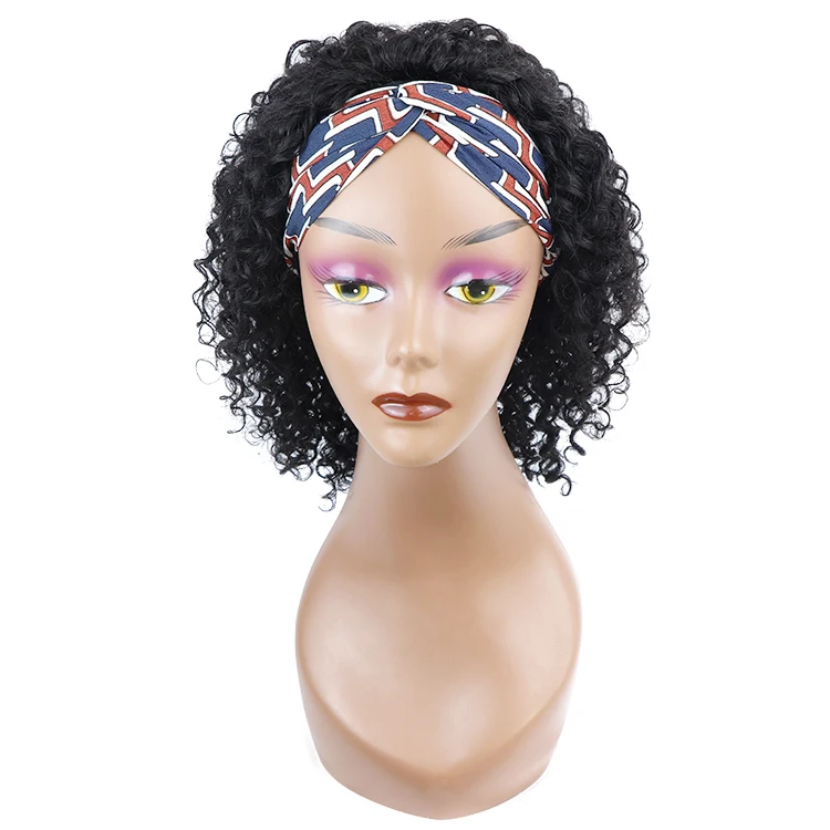 
Парики с головной повязкой, парики из человеческих волос для черных женщин, бразильские кудрявые волосы без повреждений для Боба Боби, кудрявые глубокие кудрявые головные уборы, парик 