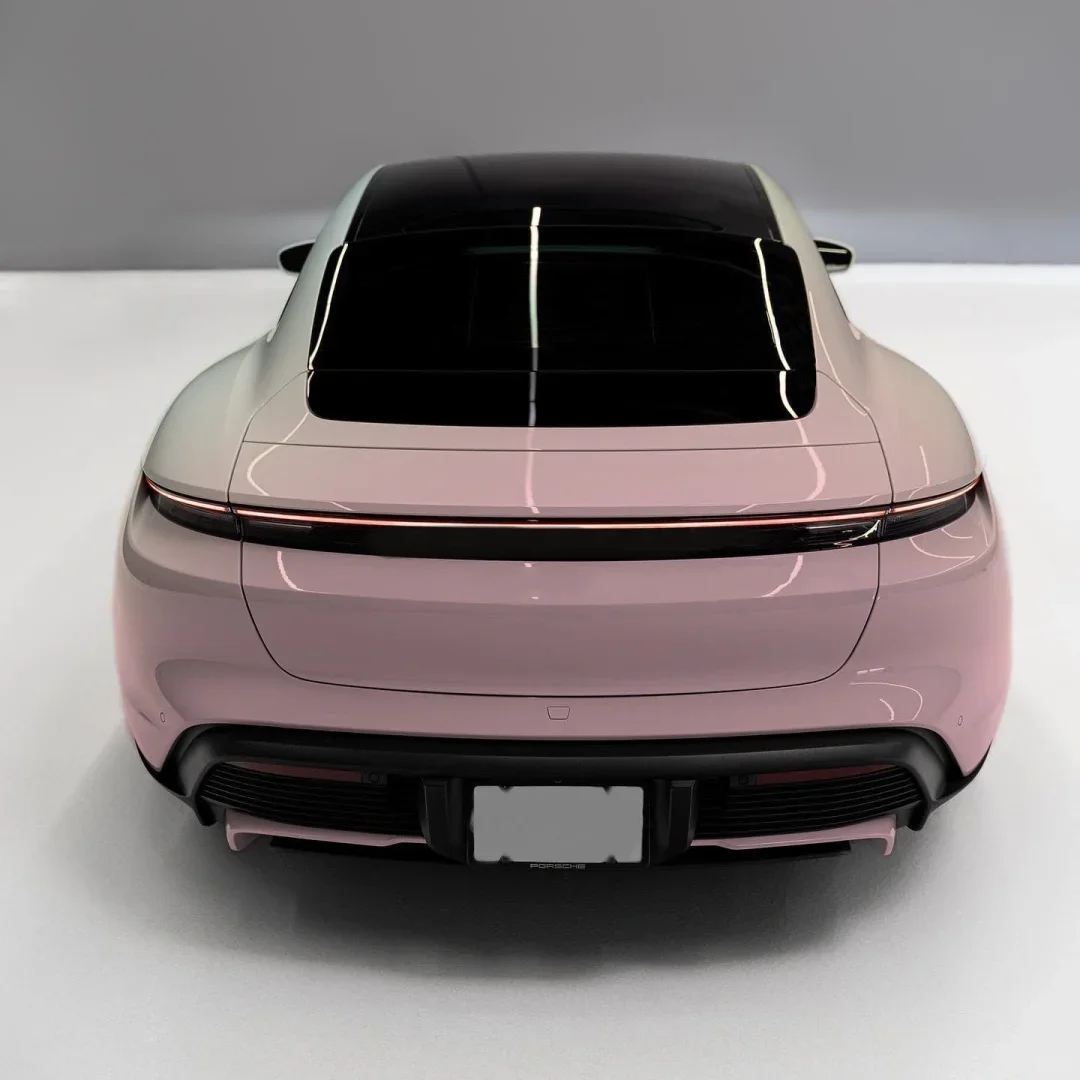 Custom Pink Blue gradient color car vinyl wrap car film 1.52*18M auto body wraps Color Changing Film