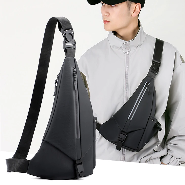 Reflective Shoulder Bag Cross-body Magnetic Shoulder Bag Casual Cross-span Multi-zipper Pocket Boutique Bag