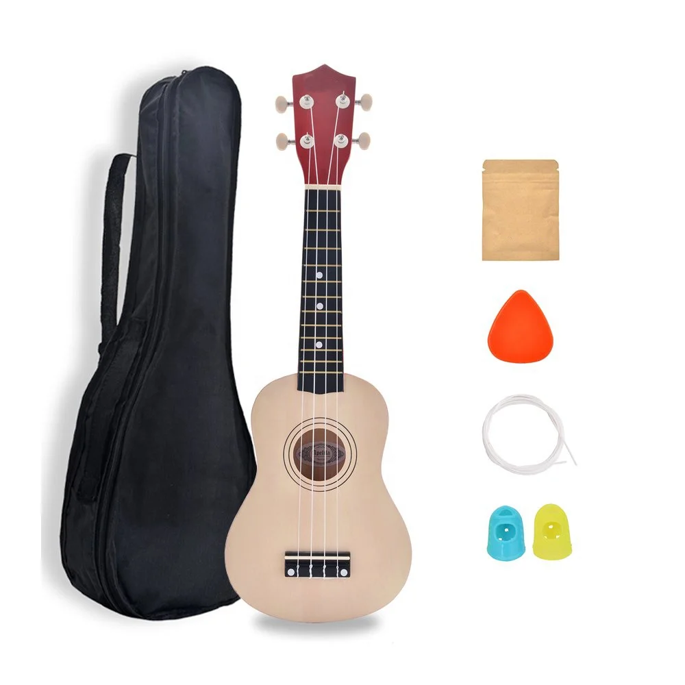 Ukulele For Travel, Concert Ukulele Soprono Uke with bag finger prick and string 21 inch