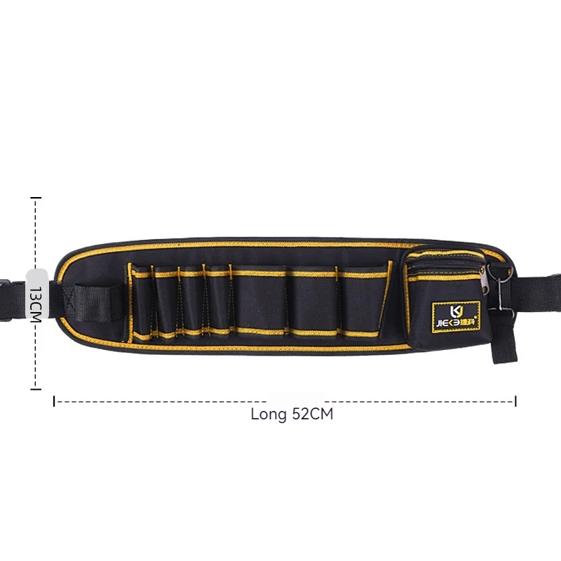 Unisex Multi-Functional Waist Bag Electrician Tool Kit with Wear-Resistant Oxford Cloth Electrician Repair Tool Storage Bag