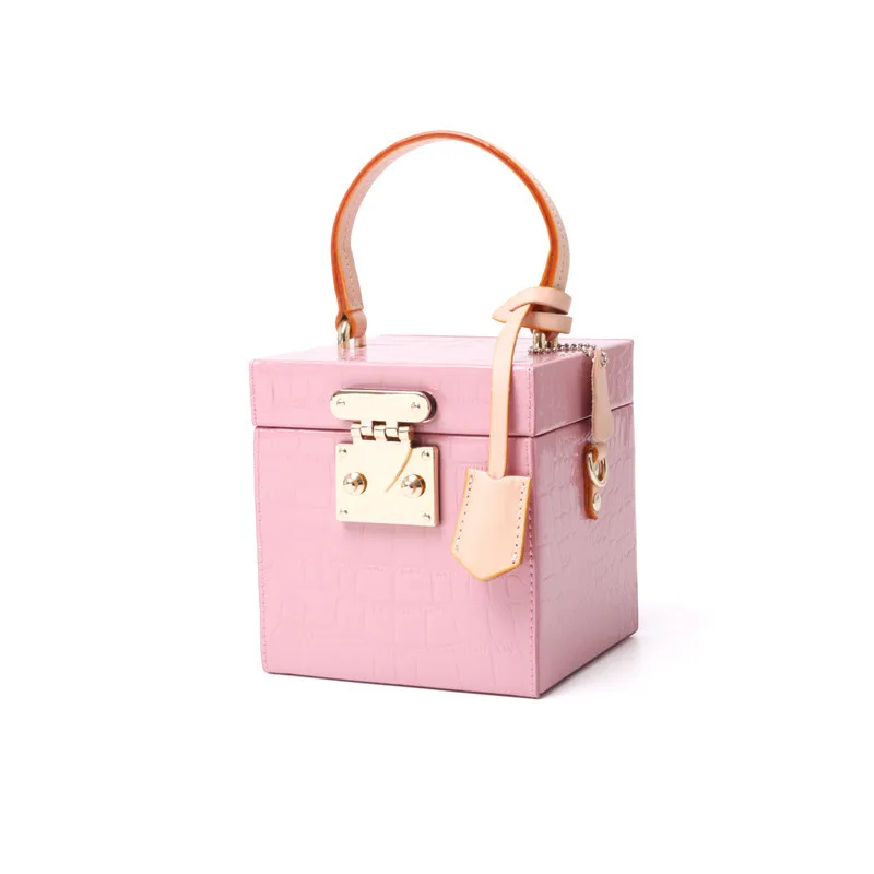 2022 новая Ретро квадратная винтажная коробка сумка Модная Портативная сумка-мессенджер Женская модная сумка-ведро