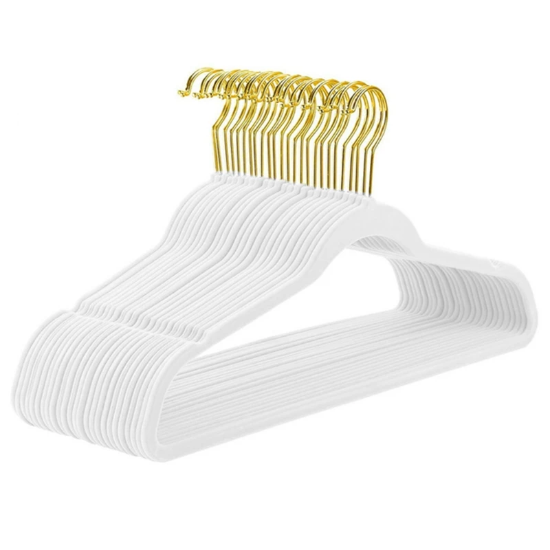 Factory Custom Flocking Modern Space Saving Pink Velvet Hangers 360 Degree Swivel Hook Velvet Hangers For Clothing Store