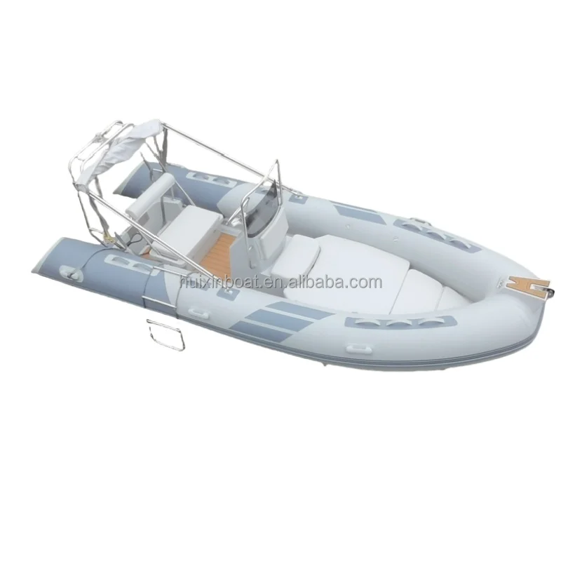 hot sale New  design 16ftHypalon fabric / PVC 480 cm inflatable rib boat with console for 8 person