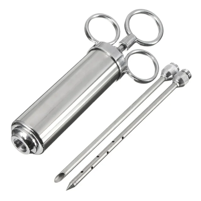 High Quality Saline Liquid  Marinade Meat Beef Chicken Stainless Steel Injector For Sale